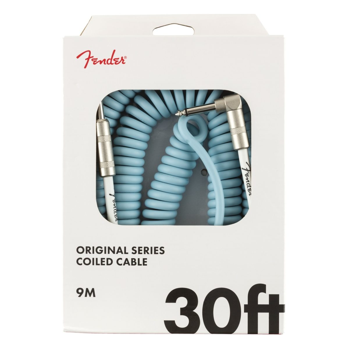 Fender - 30' Str/Ang Coil Instrument Cable Original Series - Daphne Blue #0990823006