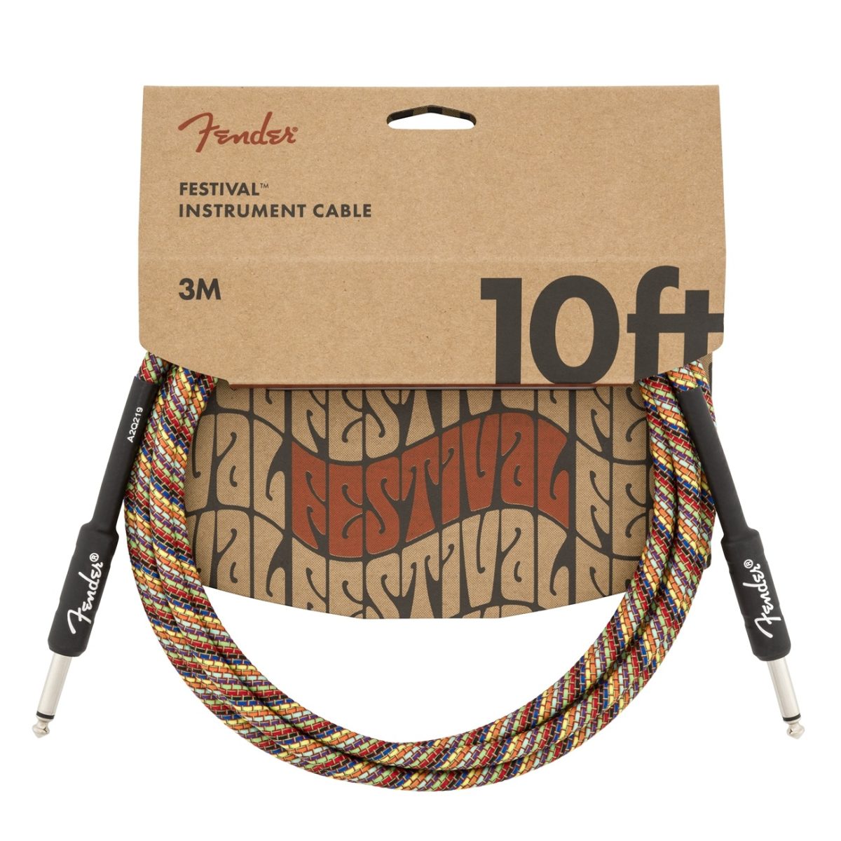 Fender - 10' Rainbow Festival Instrument Cable - 0990910299