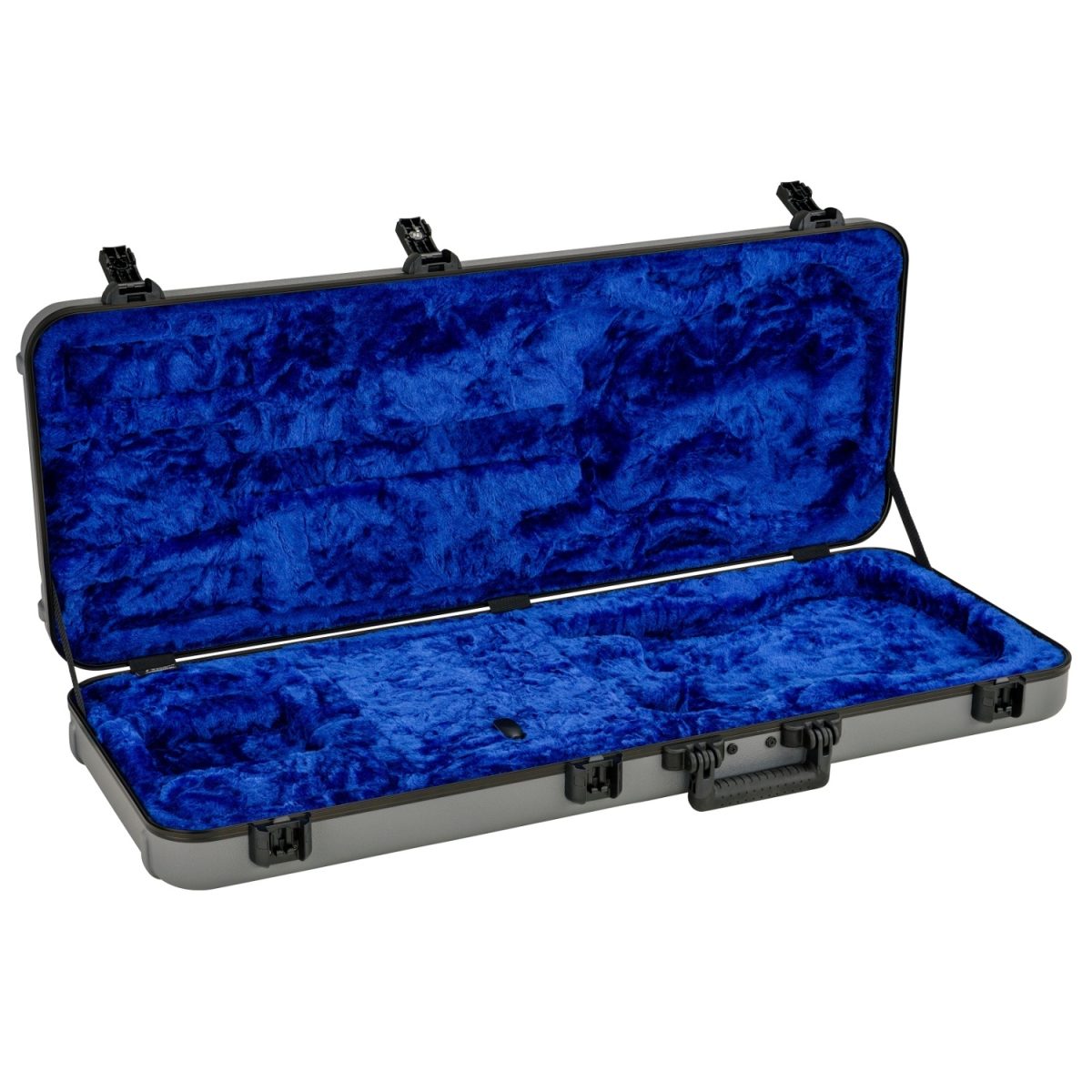 Fender - Deluxe Molded Case - Stratocaster®/Telecaster®- Silver/Blue Inside