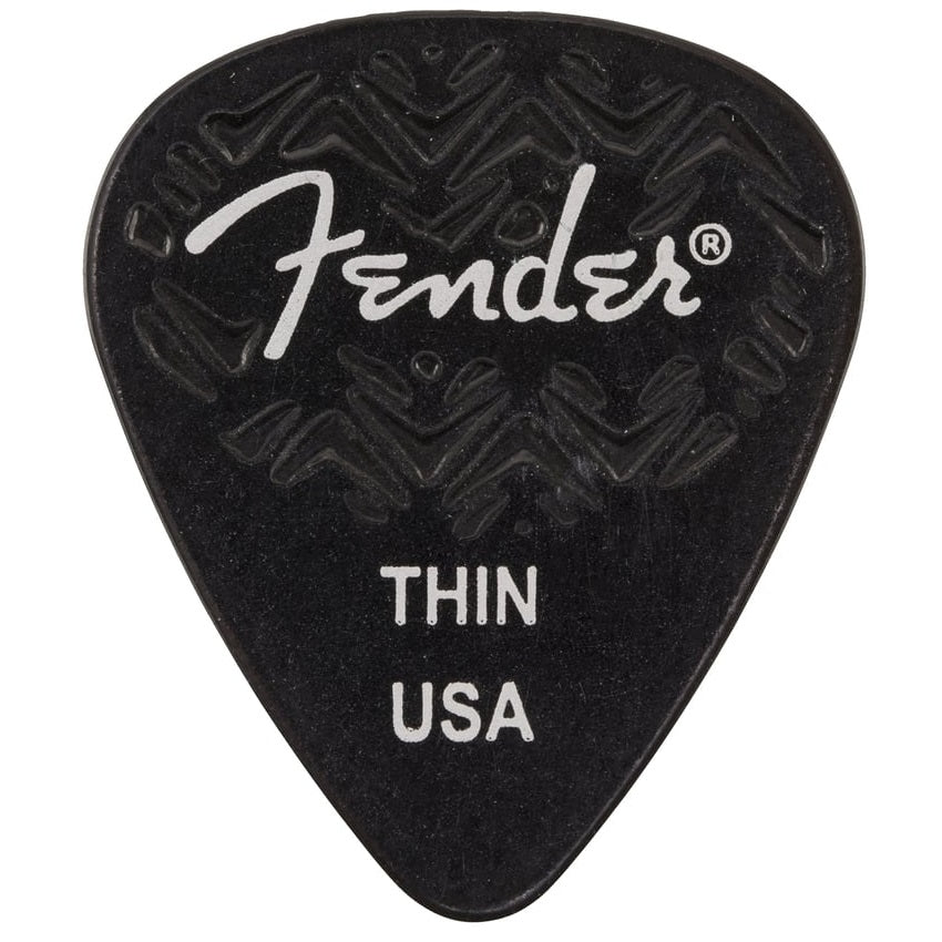 Fender – 6 Pack Thin Wavelength Celluloid Black Picks