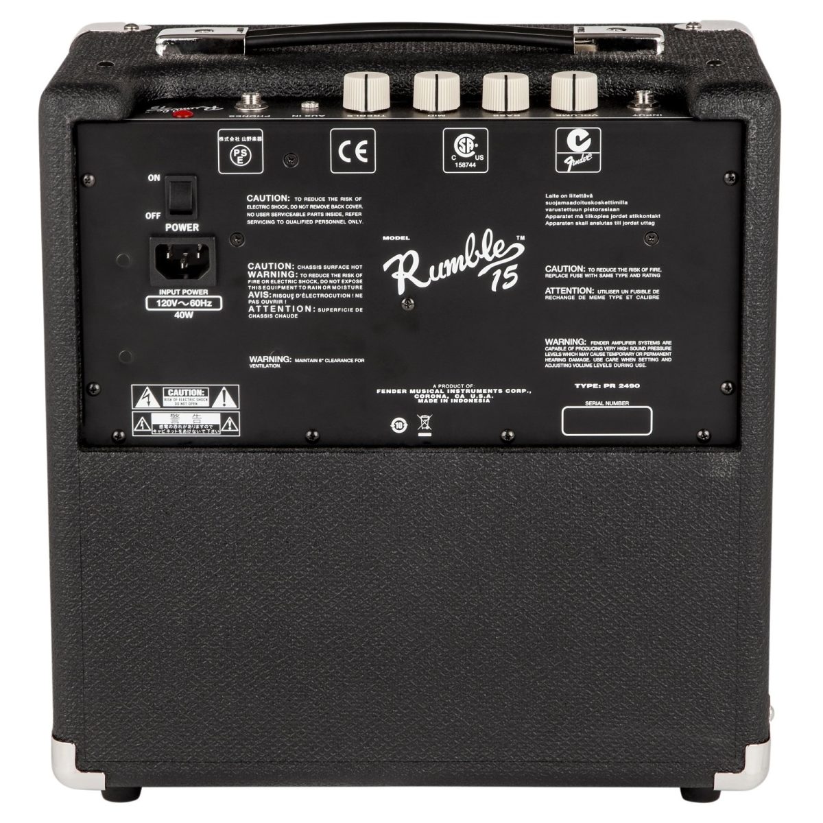 Fender - Rumble 15 Bass Amplifier #2370100000