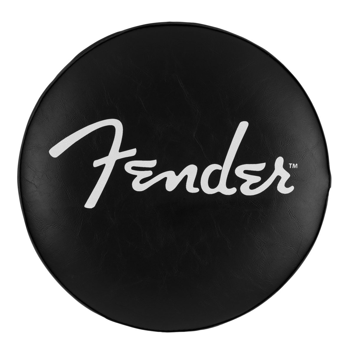 Fender - 30'' Barstool Spaghetti Logo Pick Pouch - Black and Chrome Top