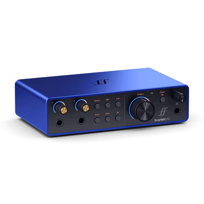 Focusrite – Scarlett 2i2 Édition Anniversaire en bleu ISA