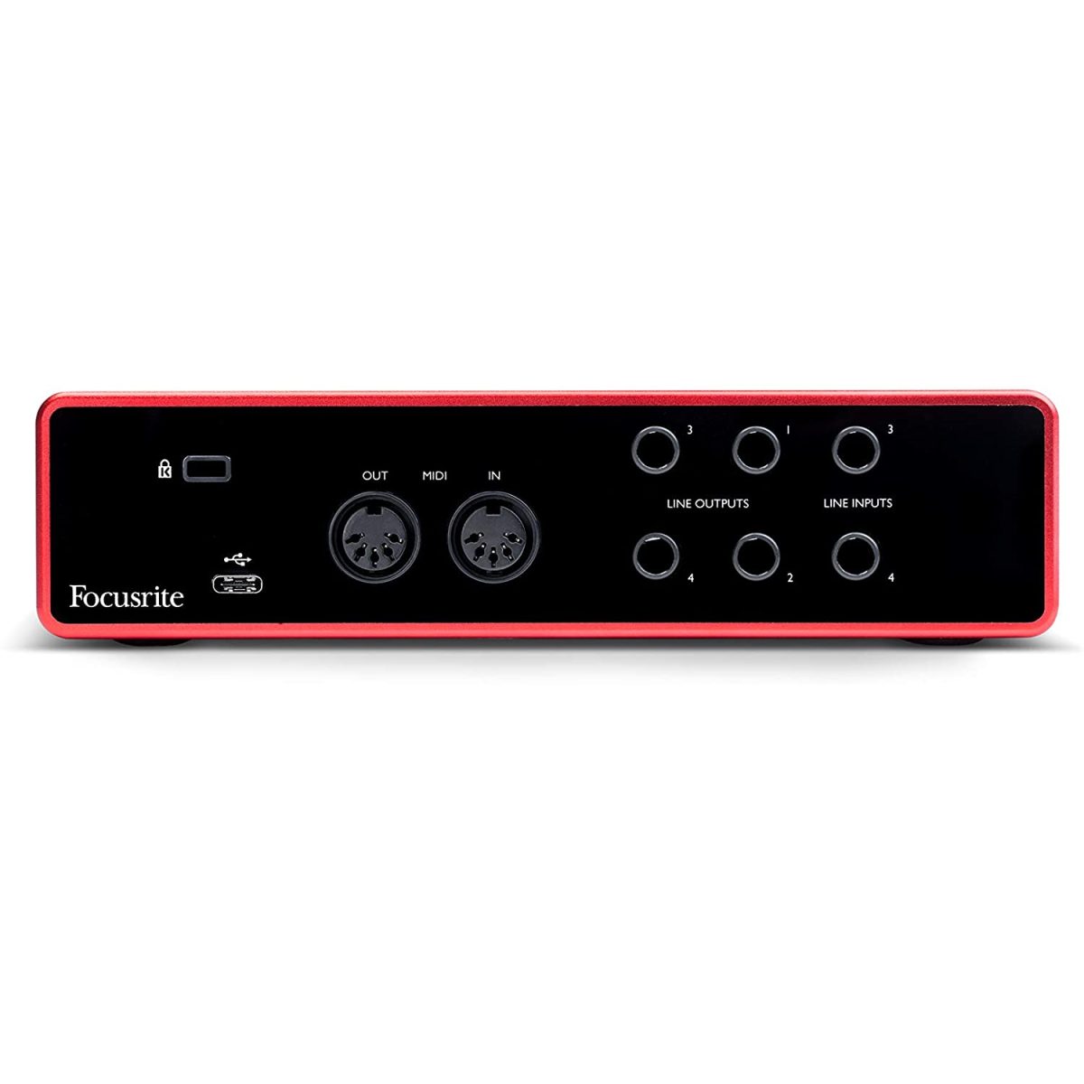 Focusrite Scarlett 4i4 3rd generation back