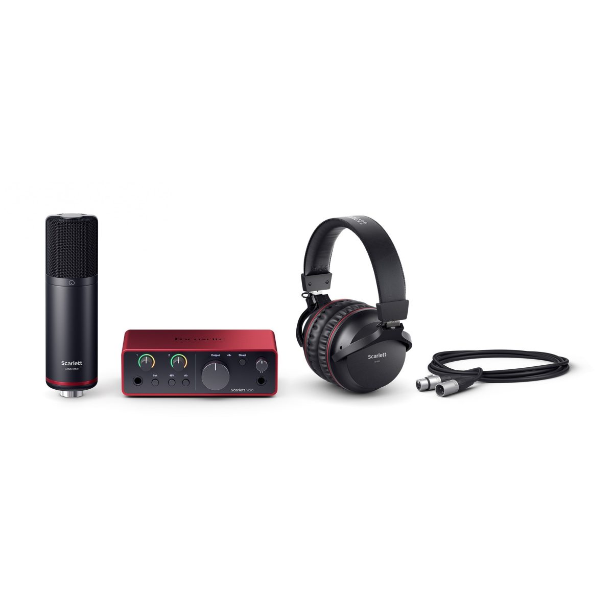 Focusrite - Scarlett Solo Studio 4th Gen Audio Recording Bundle