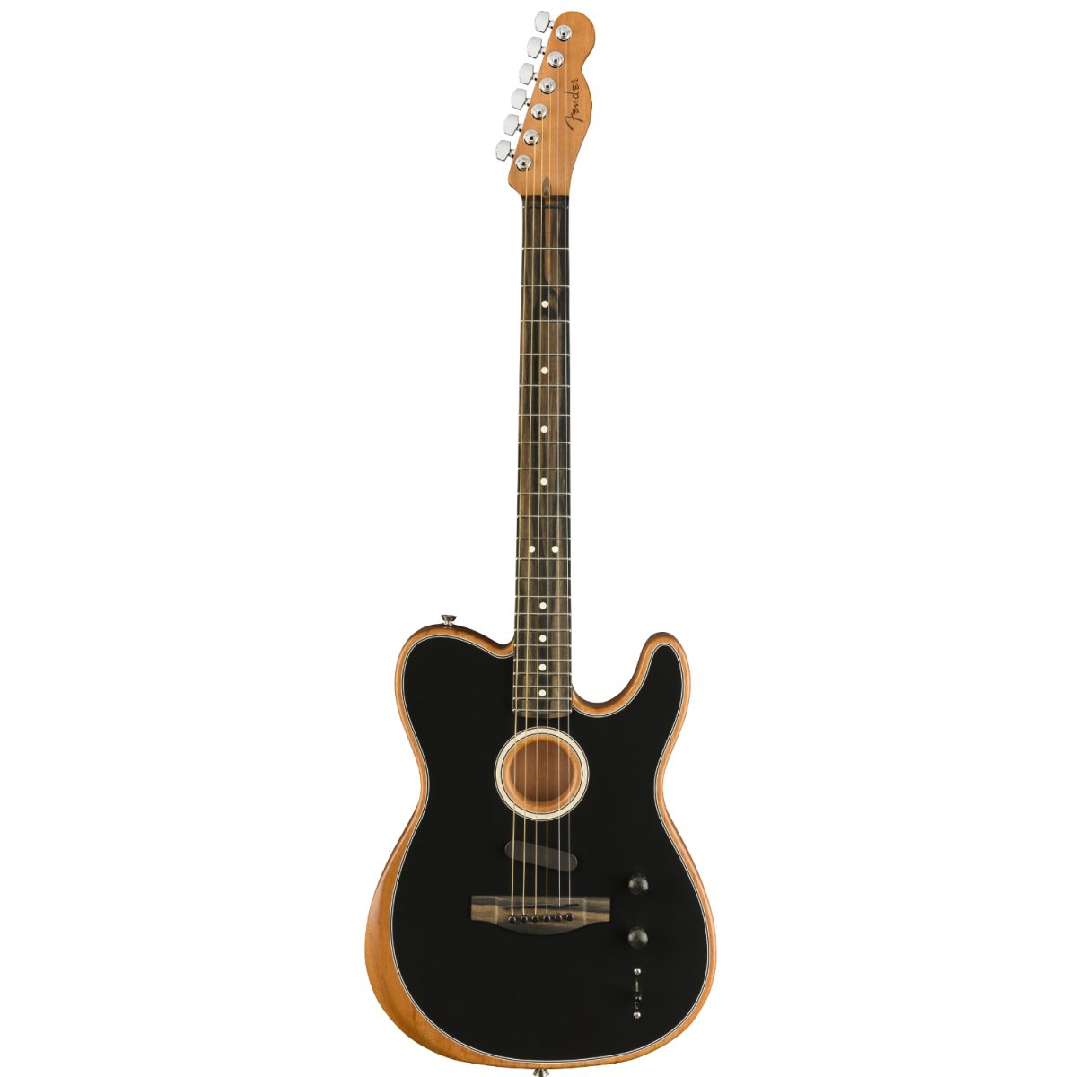 Fender American Acoustasonic Telecaster w Bag - Black - 0972013206