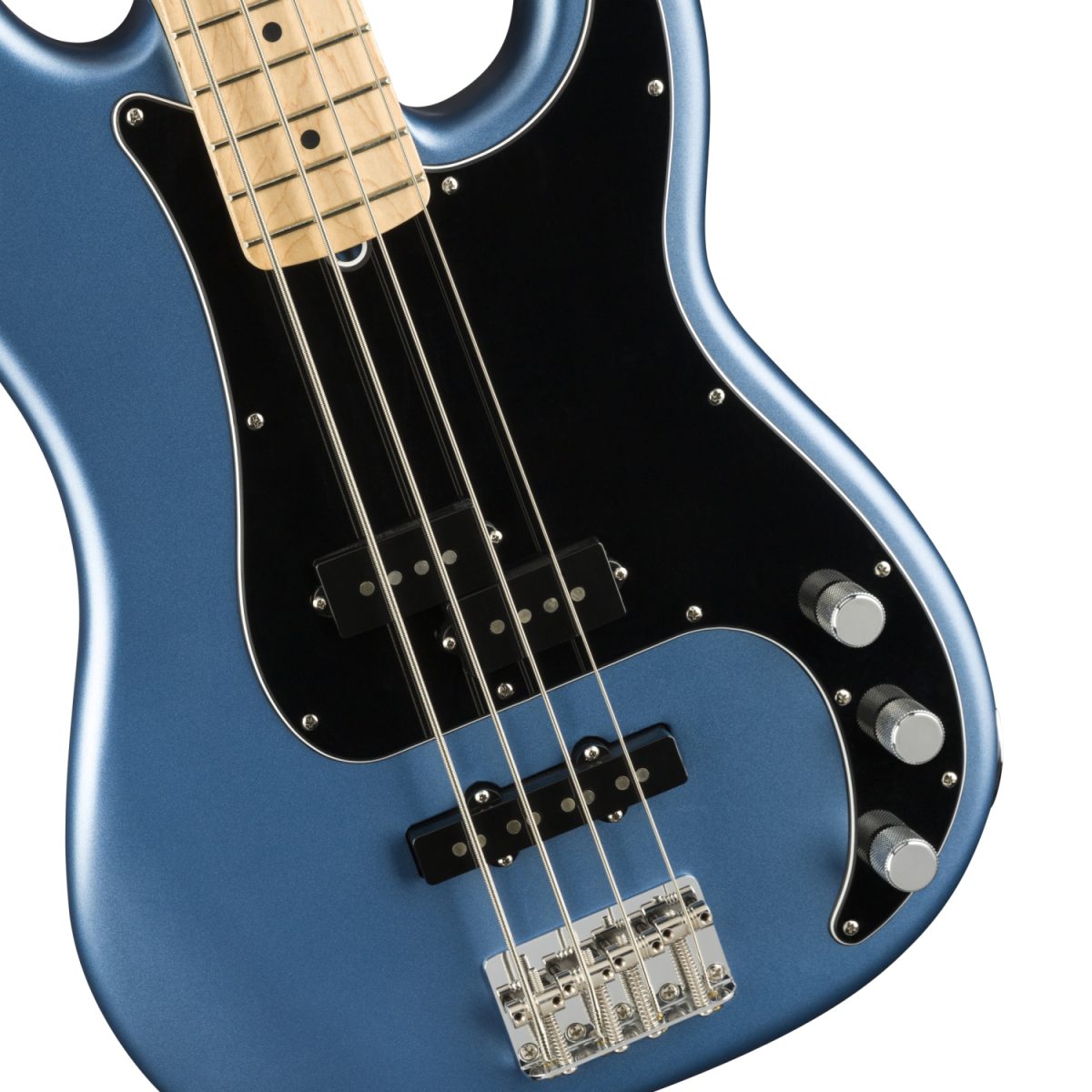 Fender American Performer Precision Bass - Satin Lake Placid Blue - 0198602302-front2