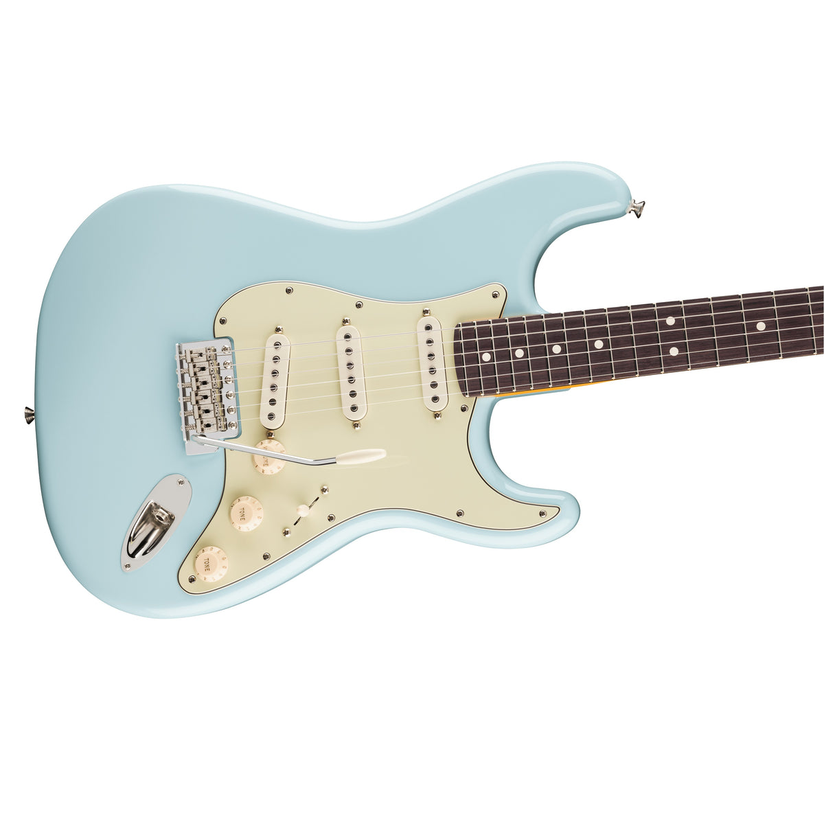 Fender - American Professional Classic Stratocaster Silent System Daphne Blue Limited
