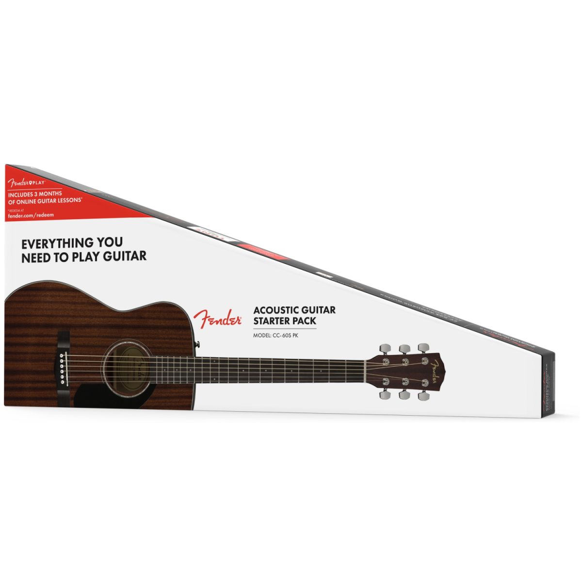 Fender - CC-60S Concert Pack V2 - All-Mahogany Acoustic - 0970150422