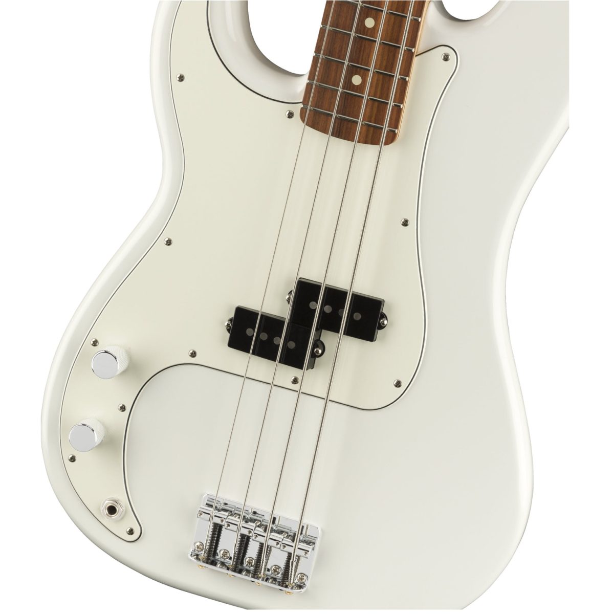 Fender Player Precision Bass Left Handed Pau Ferro - Polar White - 0149823515-front2