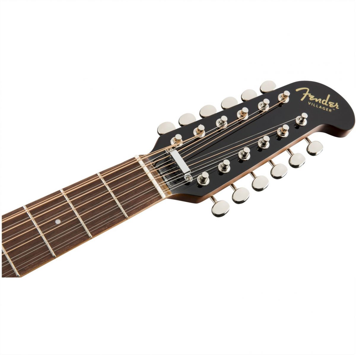 Fender - Villager 12-String - Black V3 - 0970753006-head