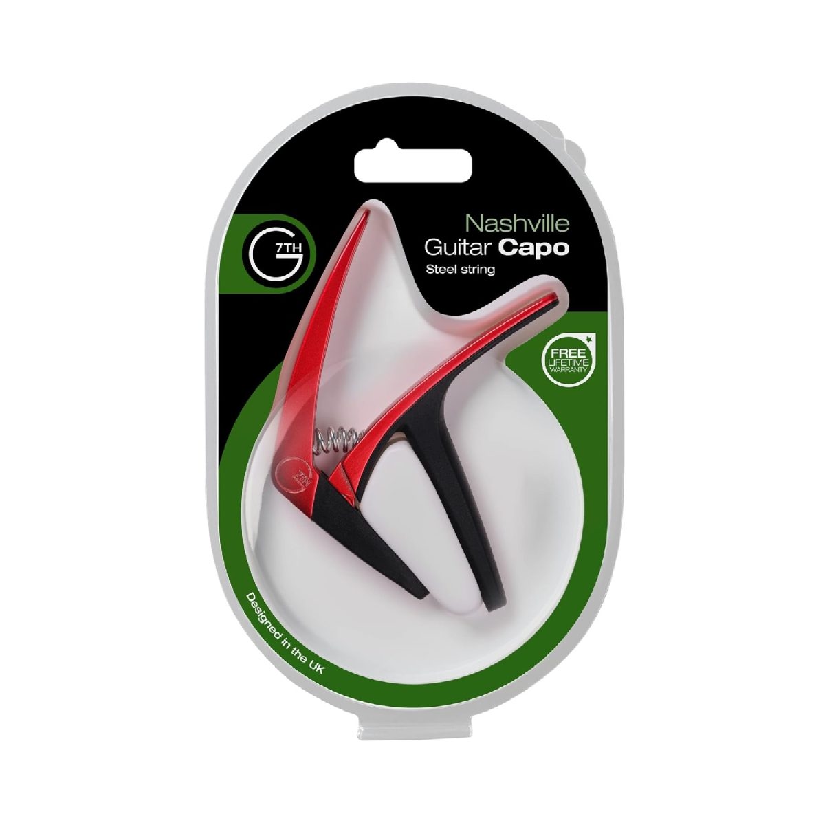 G7TH - Nashville - Steel String Guitar Capo - Red Packed
