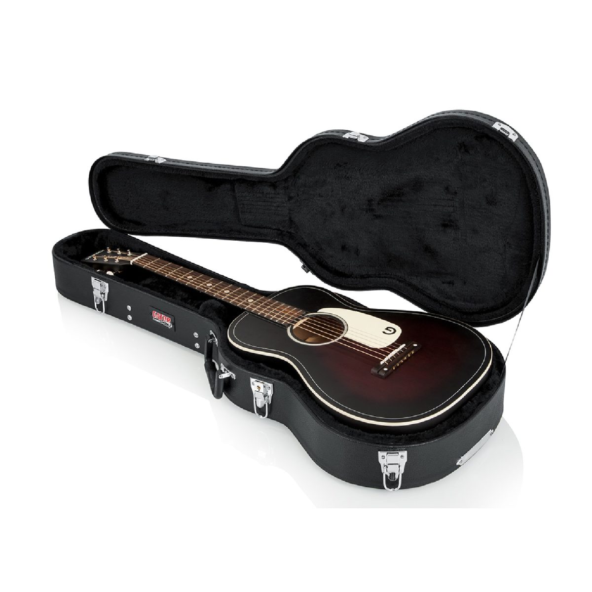 Gator - 3/4 Sized Acoustic Wood Case - GWE-ACOU-3/4 With Guitar
