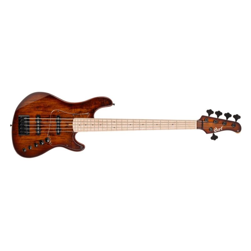 Cort - GB-Fusion 5-String Bass With Gig Bag, Antique Brown Burst #GB-FUSION-5-ABB