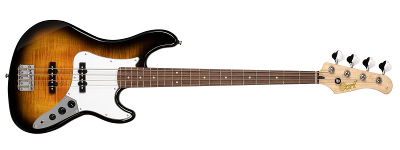 Cort - GB Series Poplar Electric Bass, 2 Tone Burst #GB24JJ-2T