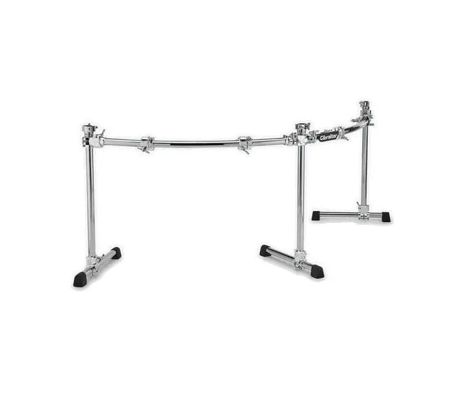 Gibraltar - Curved Double Bass Drum Rack with 4 Mounting Points, Memory Locks and Expandable Gibraltar Rack System #GDR200C-CHR