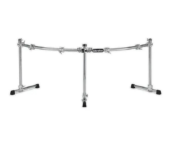 Gibraltar - Curved Double Bass Drum Rack with 4 Mounting Points, Memory Locks and Expandable Gibraltar Rack System #GDR200C-CHR