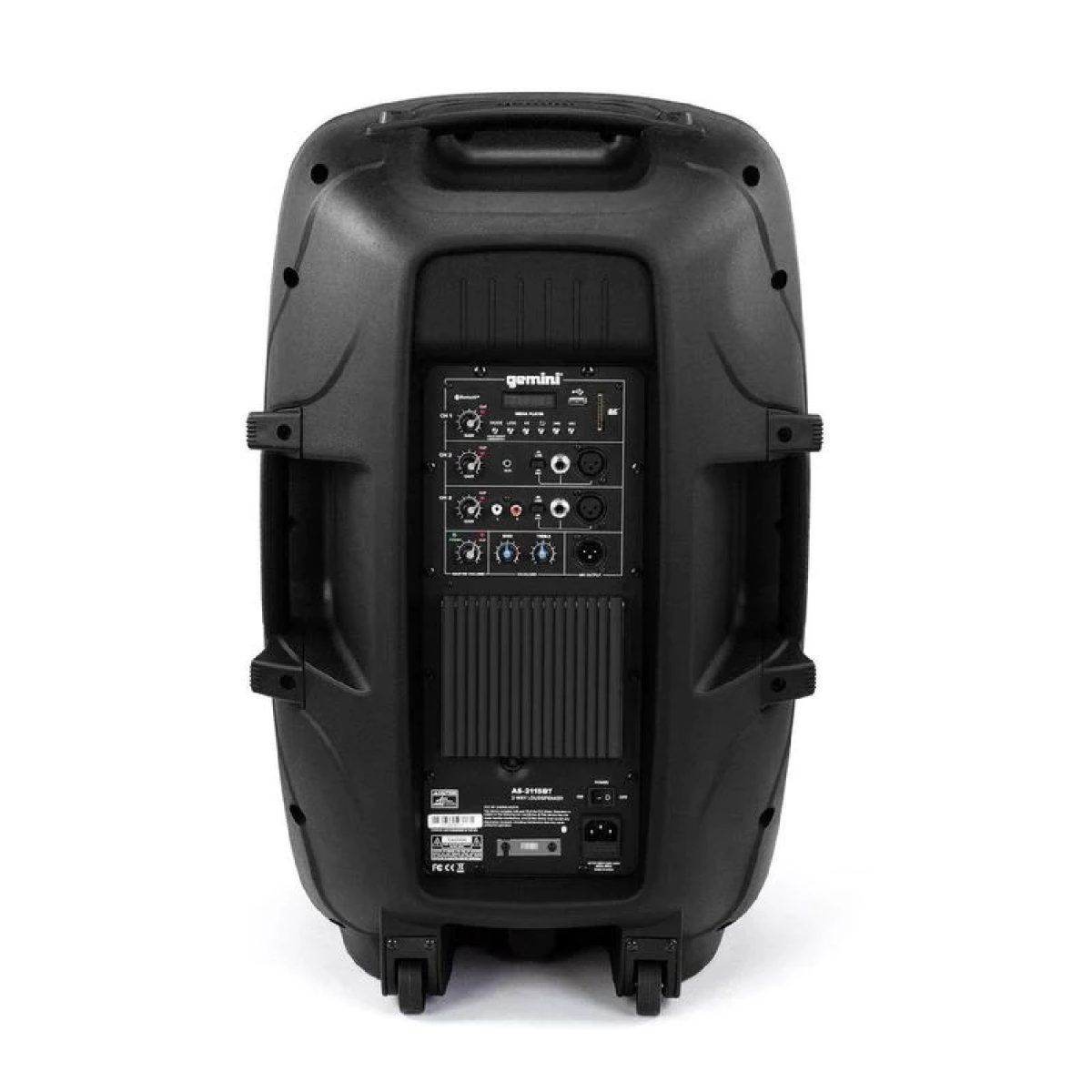Gemini - AS-2115BT - 2000 Watt 15” Active Bluetooth® Loudspeaker Back