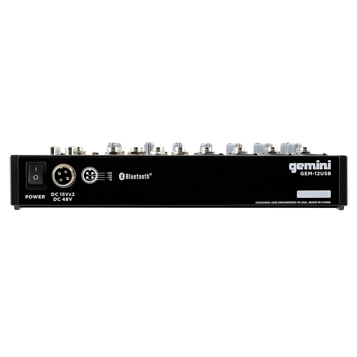 Gemini - GEM-12USB Professional 12-Channel Bluetooth Audio Mixer