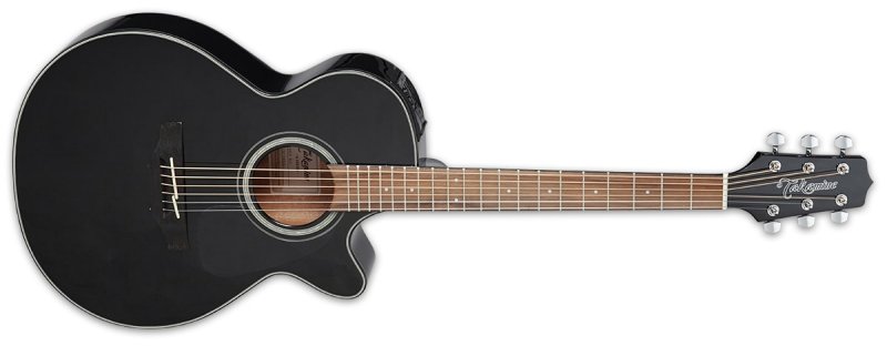 Takamine - FXC Cutaway Acoustic-Electric Guitar, Black #GF30CE-BLK