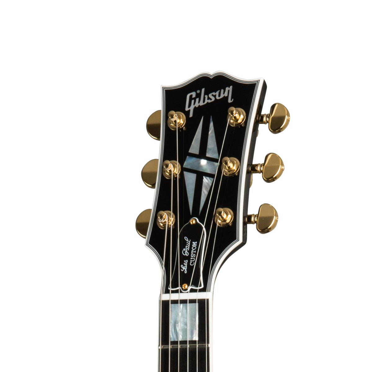 Gibson LP Custom Ebony Fingerboard head