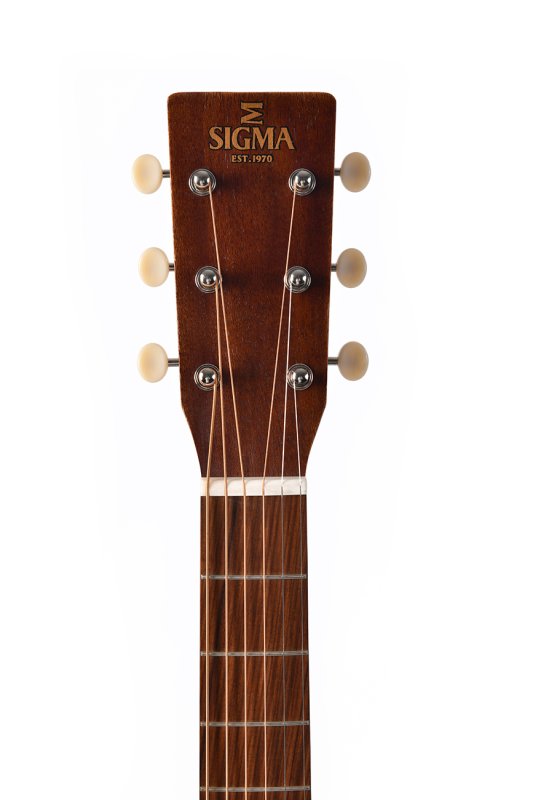 Sigma - 15 Series Grand OM Acoustic-Electric Guitar, Distressed Satin #GMC-15E-AGED