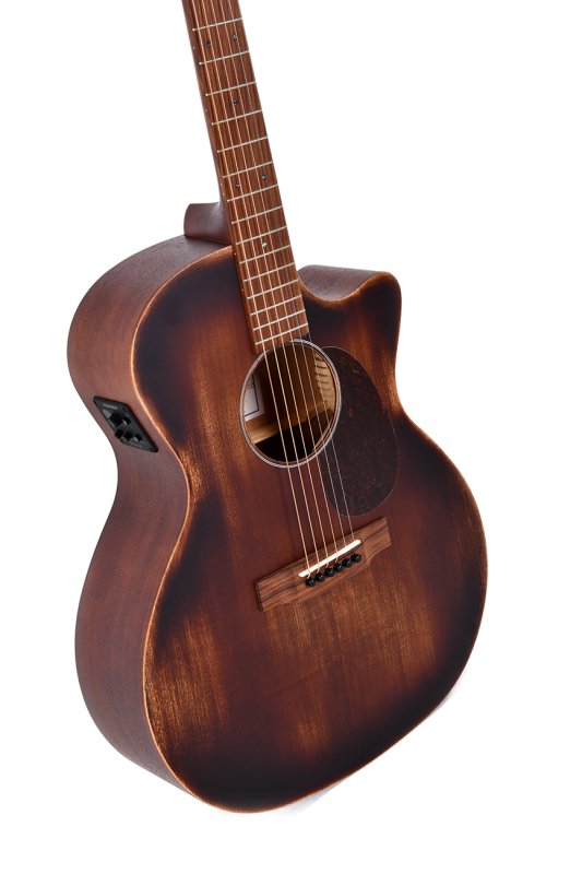 Sigma - 15 Series Grand OM Acoustic-Electric Guitar, Distressed Satin #GMC-15E-AGED