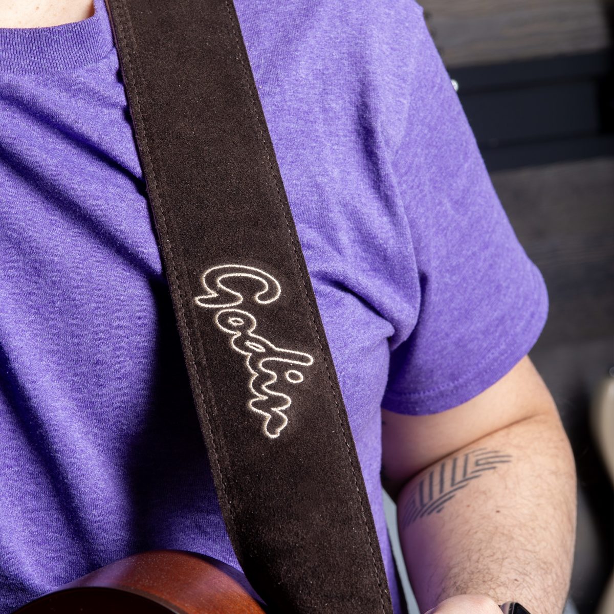 Godin - Brown Suede Strap #052776