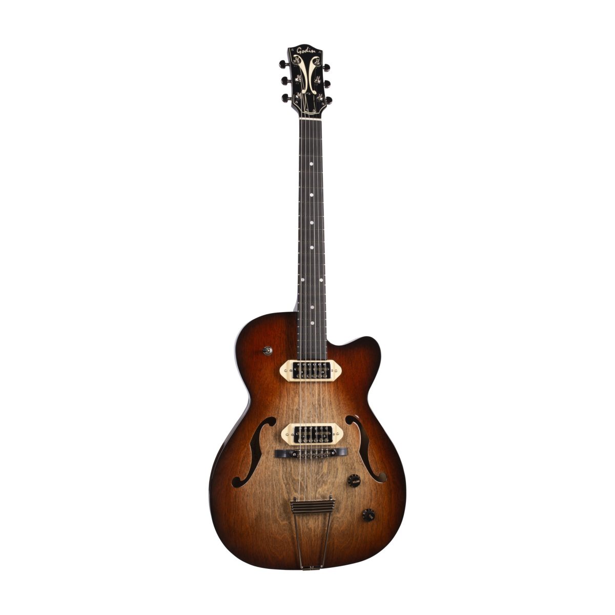Godin - 5th Avenue Thin Line Vintage Burst High Gloss Gold Foil #052844