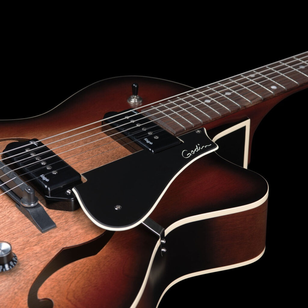 Godin - 5th Avenue CW Kingpin II Vintage Burst #053162