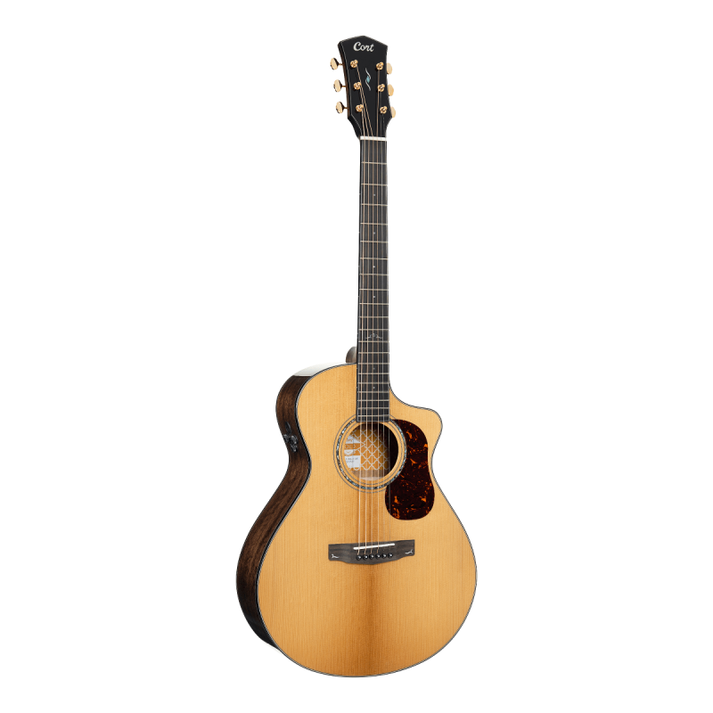 Cort - Gold Series MC6 Ovangkol Acoustic/Electric Cutaway - Natural Gloss #GOLD-MC6-OVANGKOL-NAT