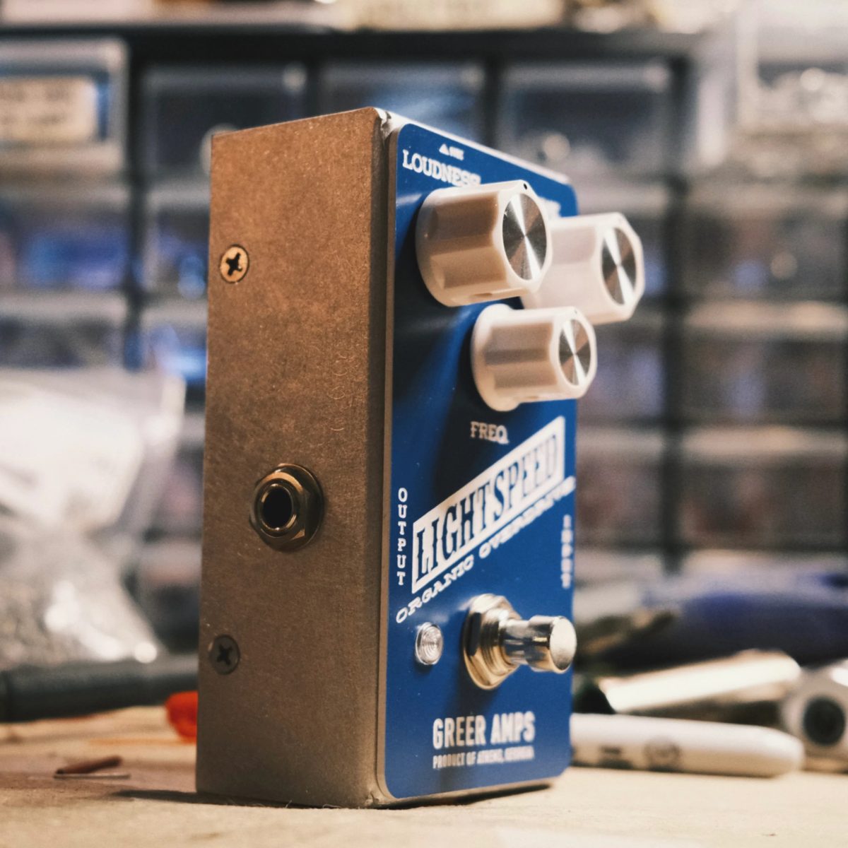 Greer Amps - Lightspeed Organic Overdrive Pedal - Blue — 2