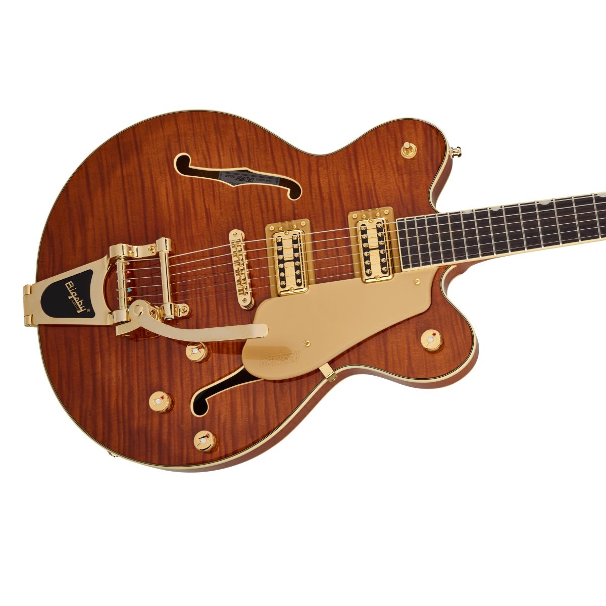 Gretsch - Electromatic LTD Flame Okoume Broadkaster Double-Cut with Bigsby - Roundup Orange Stain #2508840523