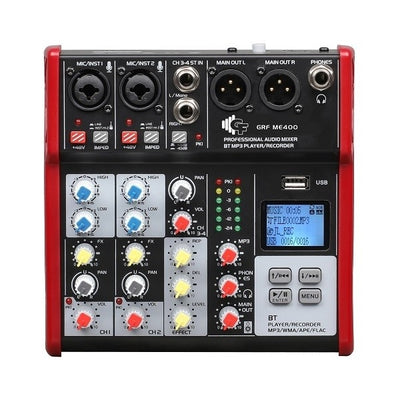 Groove Factory – M400 Table de mixage 4 canaux avec effets, Bluetooth et MP3