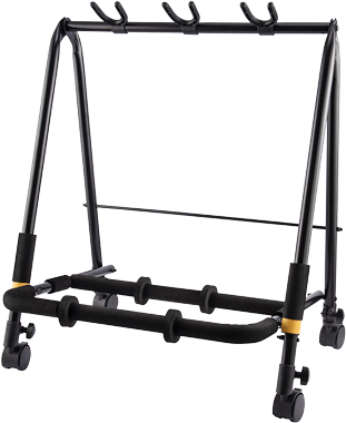 Hercules Stands - Hercules GS523B PLUS 3-PC Guitar Display Rack with Casters #GS523BPLUS