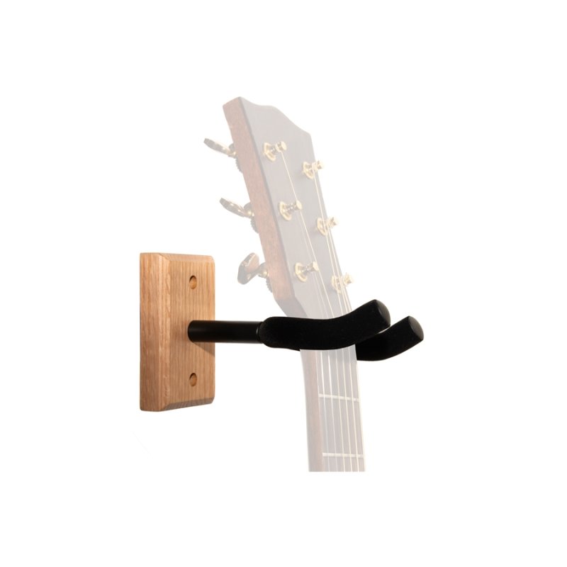 Quik Lok - Wall Mount Guitar Hanger Support With Wooden Base #GSW001