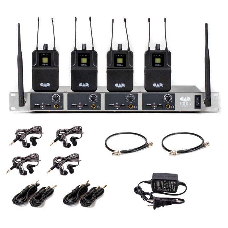CAD Audio - Quad-Mix In-Ear Wireless Monitoring System (T Band: 902 to 928 MHz) #GXLIEM4