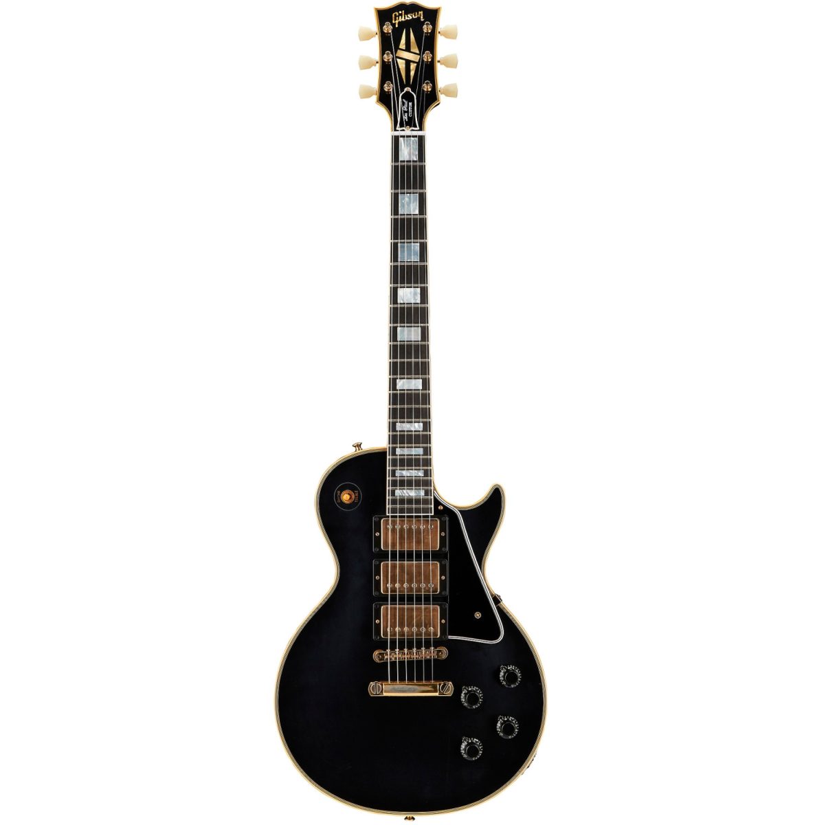 Gibson Custom Shop - 1957 Les Paul Custom Reissue 3-Pickup VOS w-stopbar - Ebony