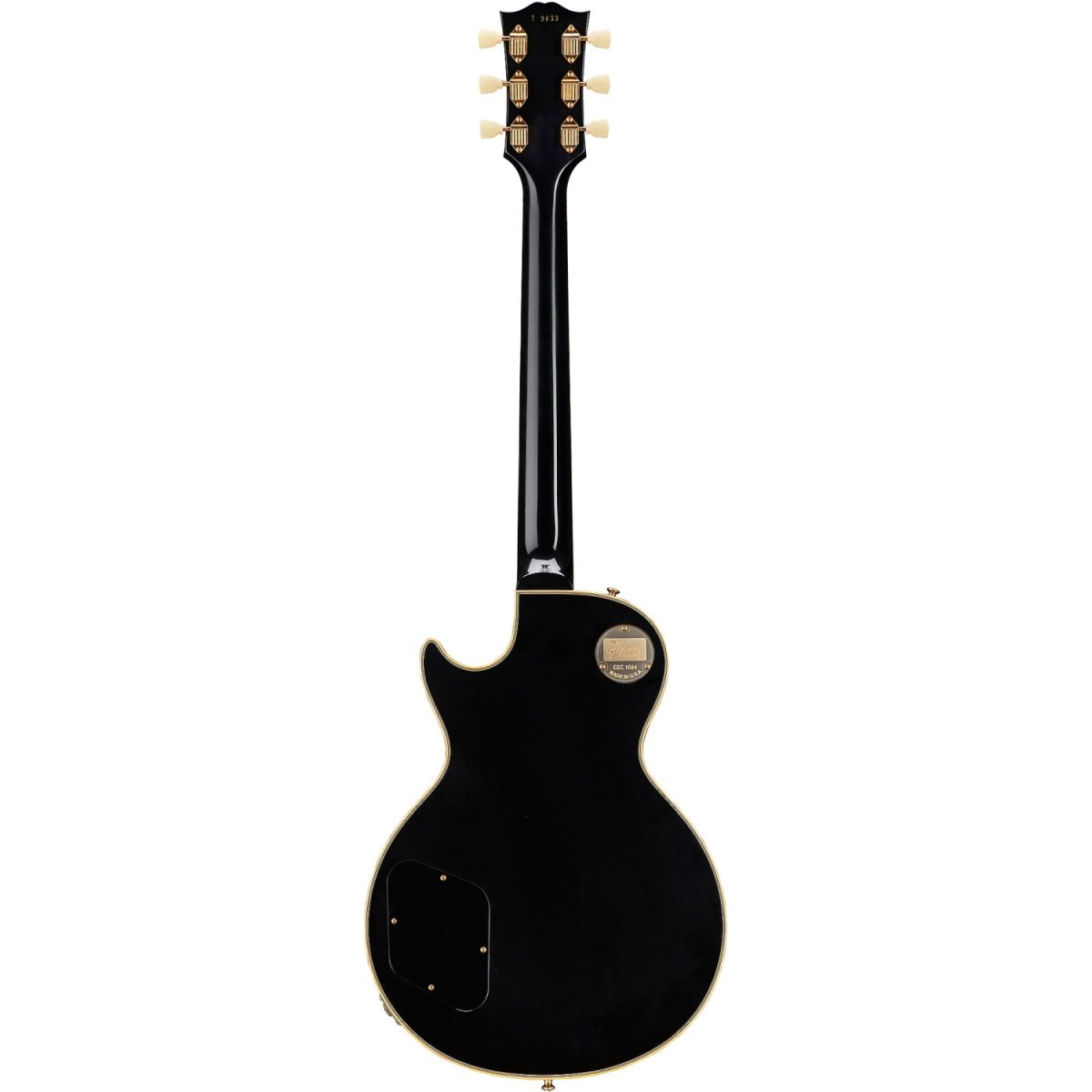 Gibson Custom Shop - 1957 Les Paul Custom Reissue 3-Pickup VOS w-stopbar - Ebony-back