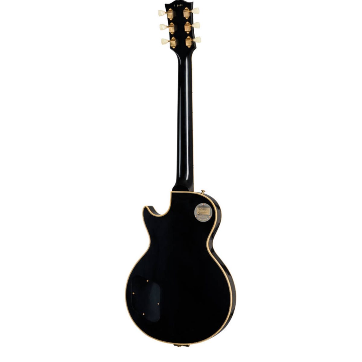 Gibson Custom Shop - 1957 Les Paul Custom Reissue VOS - 3-Pickup - w_Bigsby- Ebony-back