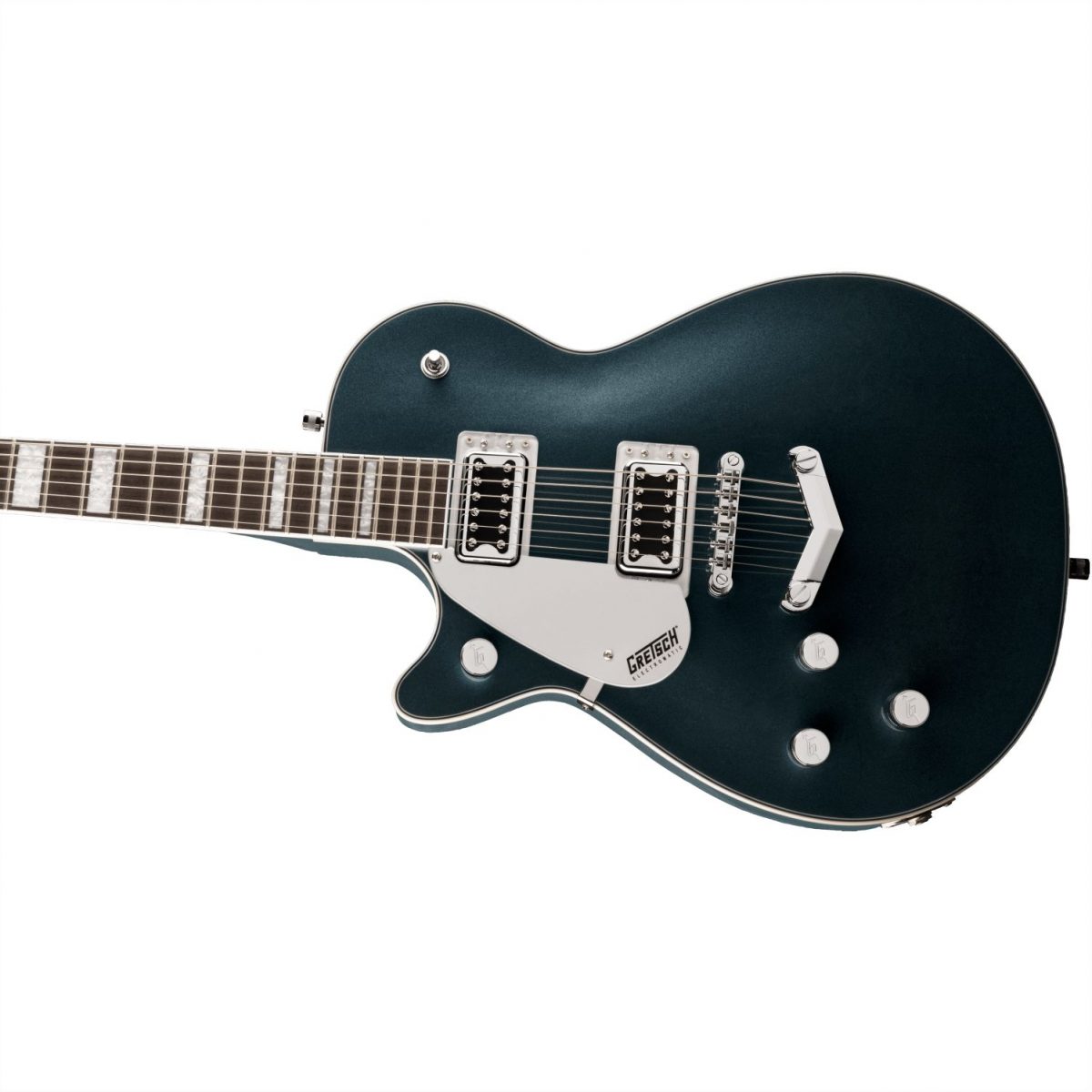 Gretsch - G5220LH Electromatic Jet BT Single-Cut with V-Stoptail Left Handed - Jade Grey Metallic-front2