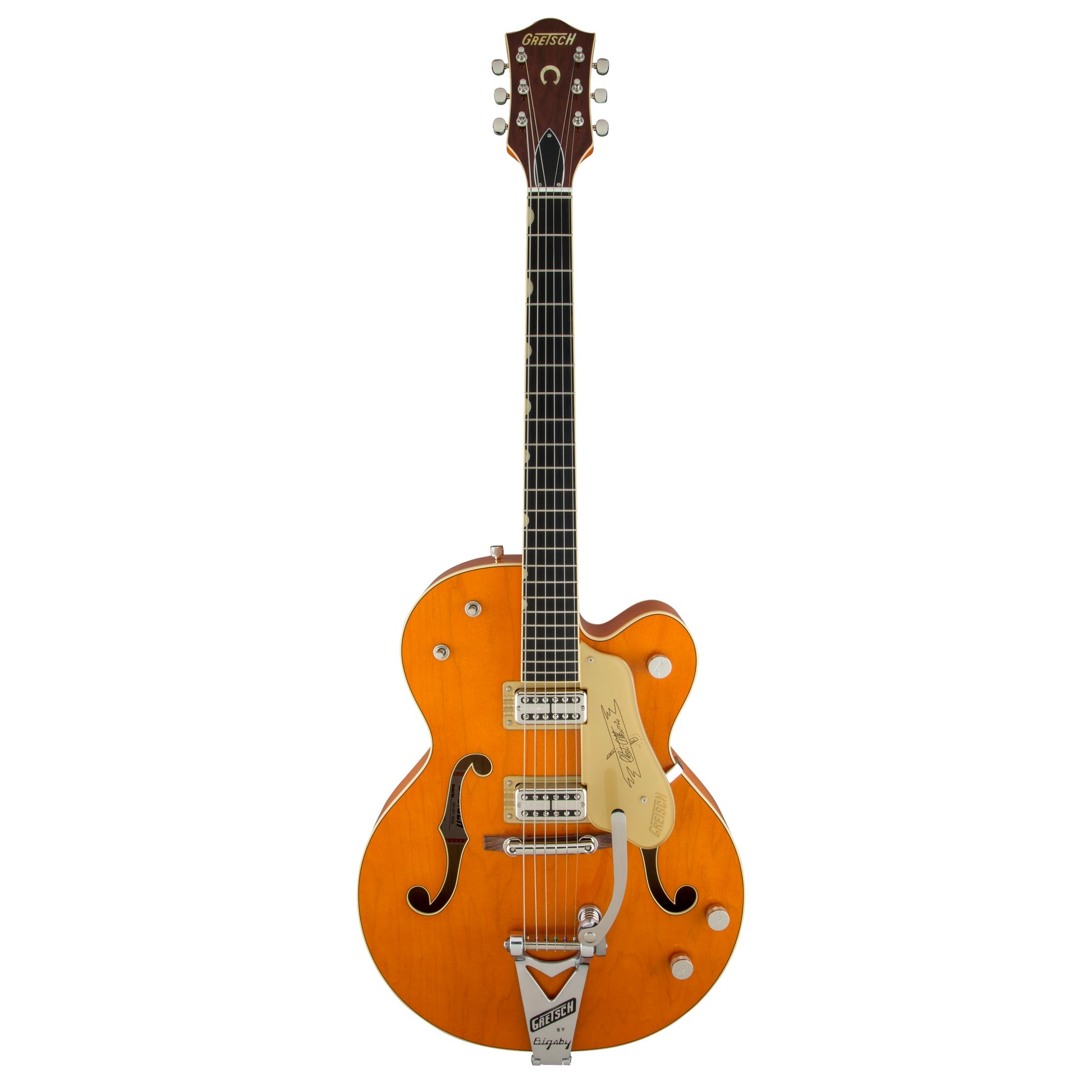 Gretsch - G6120T-59 Vintage Select Edition '59 Chet Atkins Hollow Body with Bigsby - Vintage Orange Stain Lacquer #2401353822