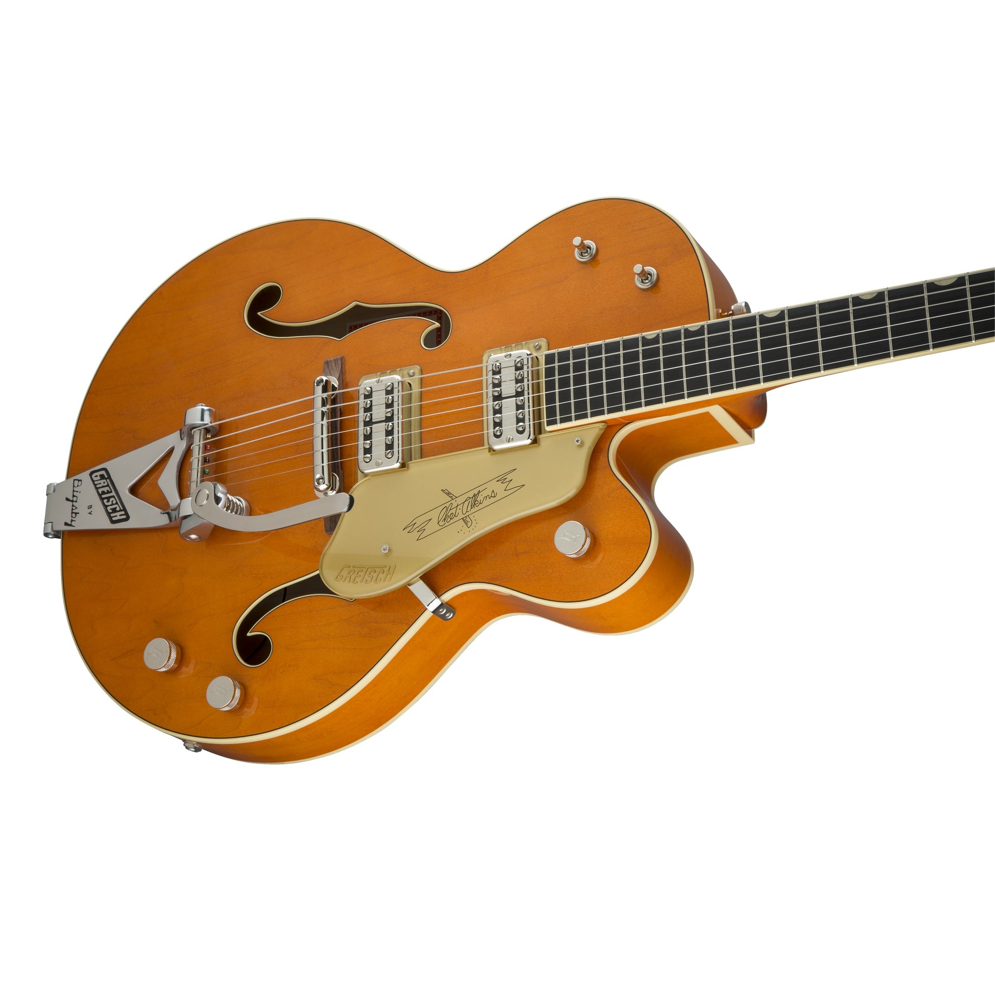 Gretsch - G6120T-59 Vintage Select Edition '59 Chet Atkins Hollow Body with Bigsby - Vintage Orange Stain Lacquer #2401353822