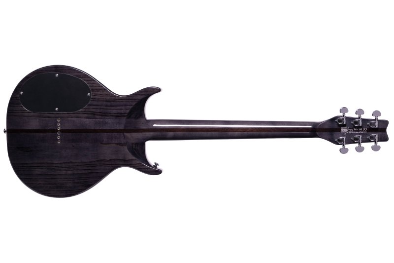Washburn - Hawk Neck-Through Electric Guitar, Transparent Black #H10TB