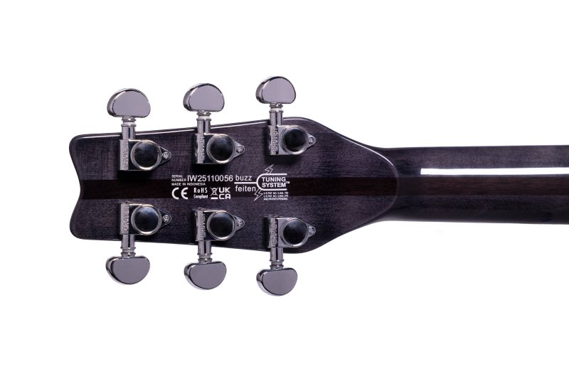 Washburn - Hawk Neck-Through Electric Guitar, Transparent Black #H10TB