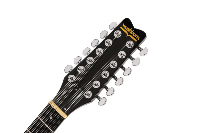 Washburn - Hawk 12-String Neck-Through Electric Guitar, Transparent Black #H12TB