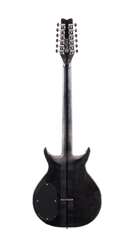 Washburn - Hawk 12-String Neck-Through Electric Guitar, Transparent Black #H12TB