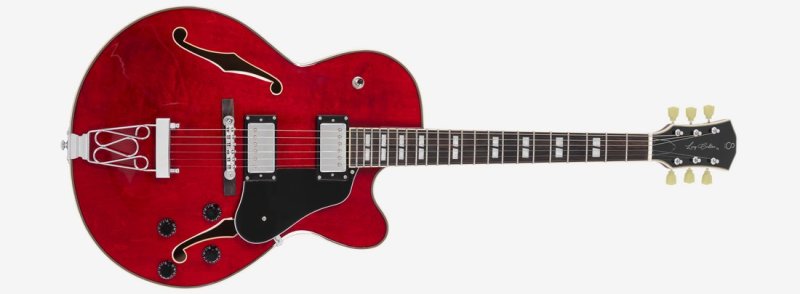 Sire - Larry Carlton Hollowbody Electric Guitar, See Through Red #H7F-STR