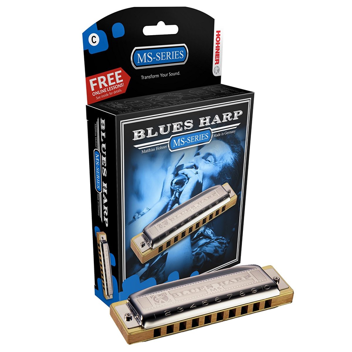 Hohner Blues Harp Harmonica 532 with box