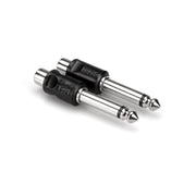 Hosa - Adaptors RCA (F) to 1/4'' TS (M) Phone, 2 Pcs